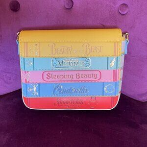 Loungefly Disney Princess Classic Books Crossbody Purse